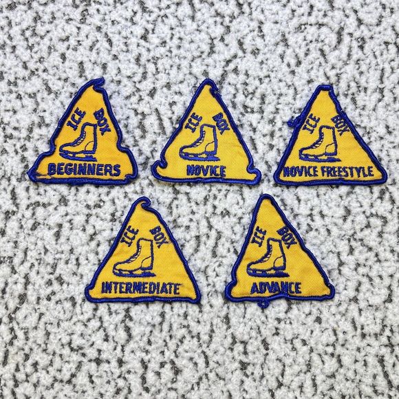 Ice Box Figure Skating Patch Vintage Lot of 5 Beginner Novice Freestyle Advance - Picture 10 of 10
